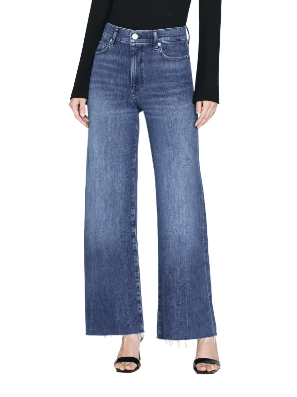 High-waisted tight trousers for women with belt loops for added style -Le Slim Palazzo Raw After Jeans In Crossing