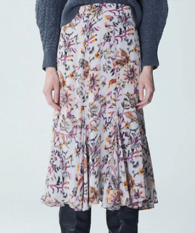 Wool Dresses for Warmth -Jujuy Anel Skirt In White Gardenia