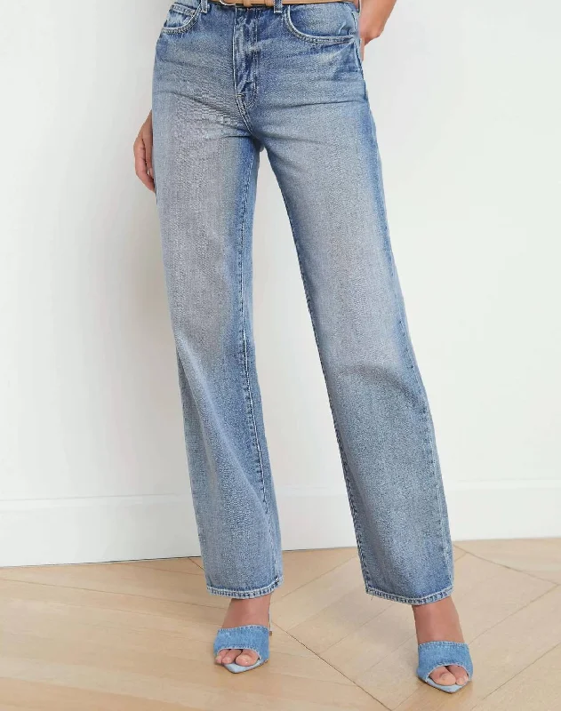 Tailored stretch tight trousers for women with comfortable waistband and flattering design -Jones Ultra Hi-Rise Stovepipe Jean In Ravine