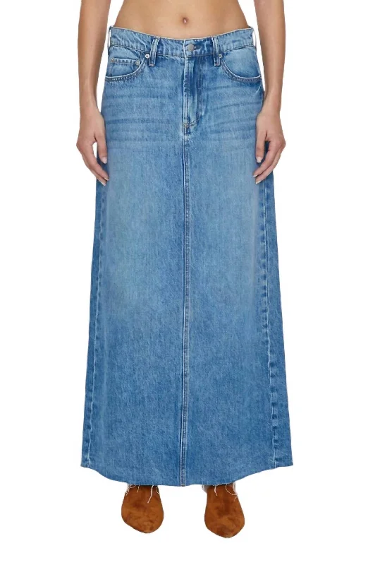 Sleeveless Dresses for Coolness -Raye Maxi Skirt In High Noon