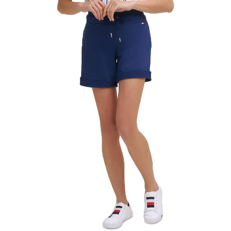 High-waisted shorts for women with flattering cuts and trendy designs-Tommy Hilfiger Sport Womens     Fitness Workout Shorts