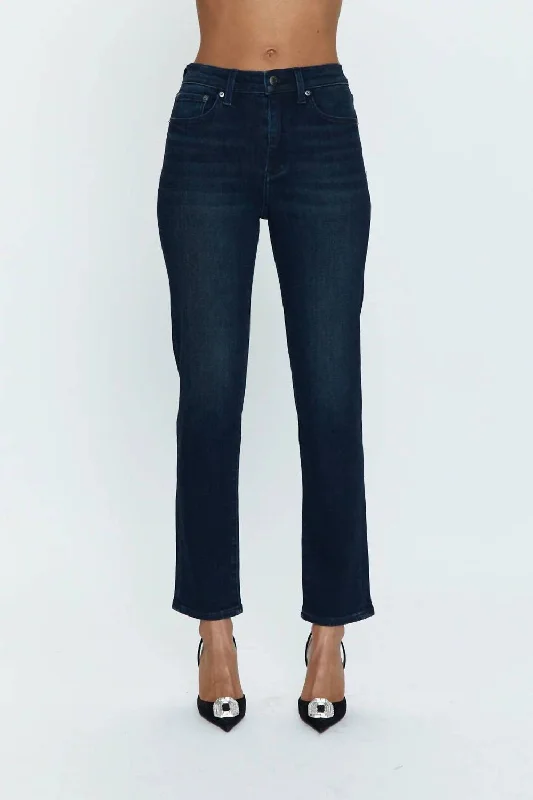 Printed tight trousers for women with bold patterns and eye-catching designs -Madi High Rise Modern Slim Jean In Iconic