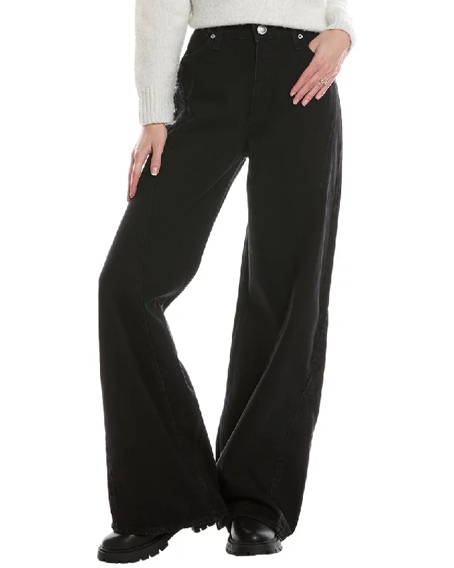 Elegant tight trousers for women with high-quality wool fabric for refined look -rag & bone Sofie Demi Ultra High-Rise Wide Leg Jean