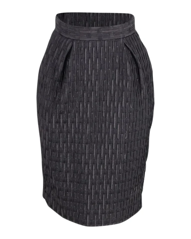 Modern Dresses for Trendy -Dolce & Gabbana Pencil Skirt in Black Silk