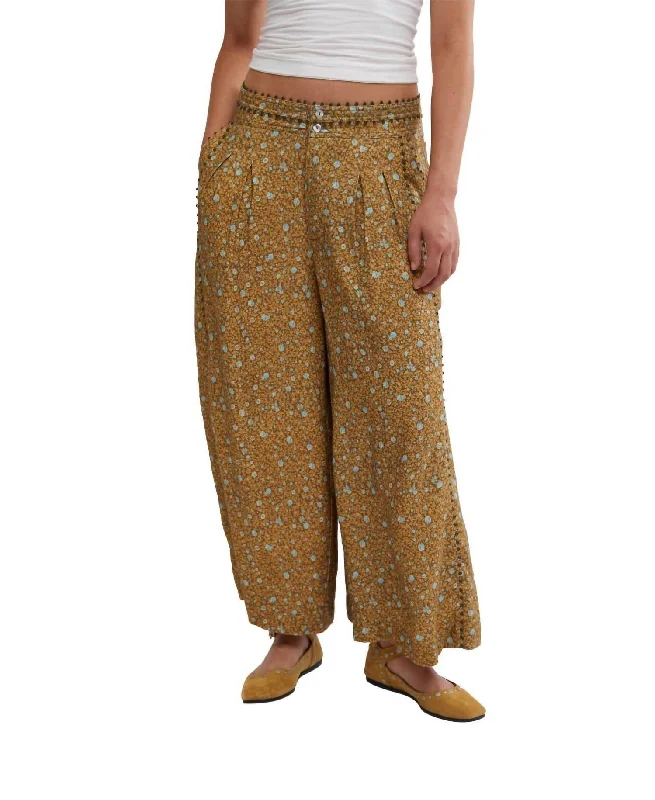 Tight trousers for women with belt loops and classic design for versatile look -Bali Guinevere Trouser In Green Combo