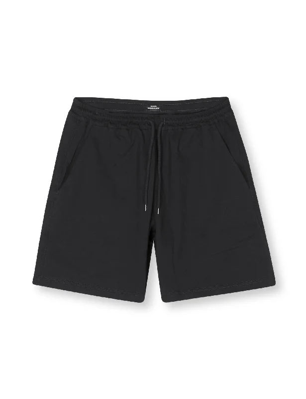 Comfortable shorts for men with elastic waistbands and a flexible fit for all-day wear-Light Terry Birk Sweat Shorts, Black