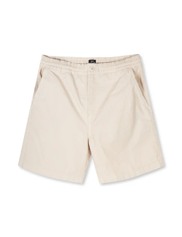 Comfortable lounge shorts for men with soft fabrics for relaxation after a long day-Fine Twill  Hektor Shorts, Birch