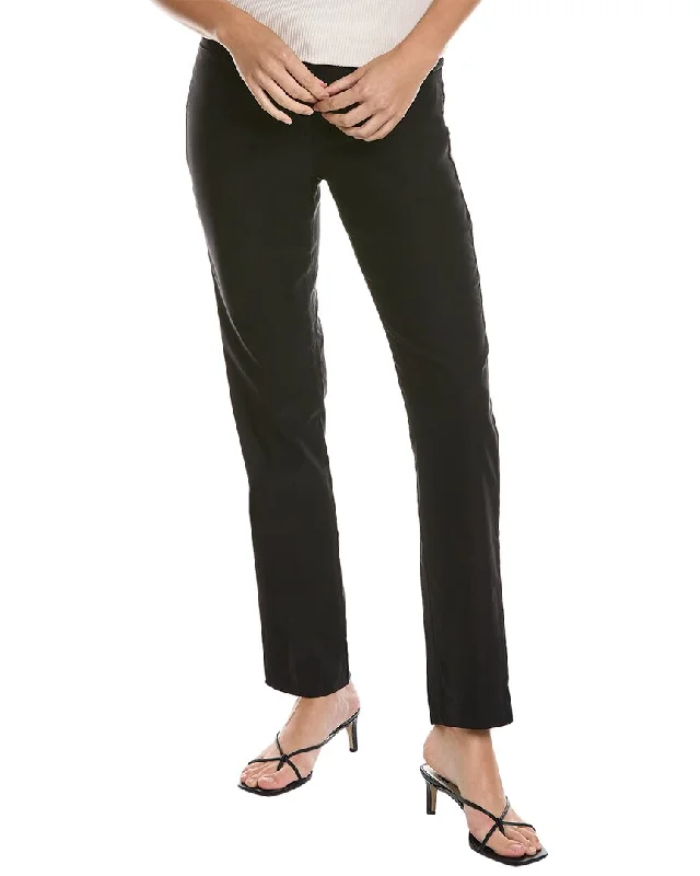 Black leather tight trousers for women with sleek, glossy finish for night out -Nanette Nanette Lepore Pant