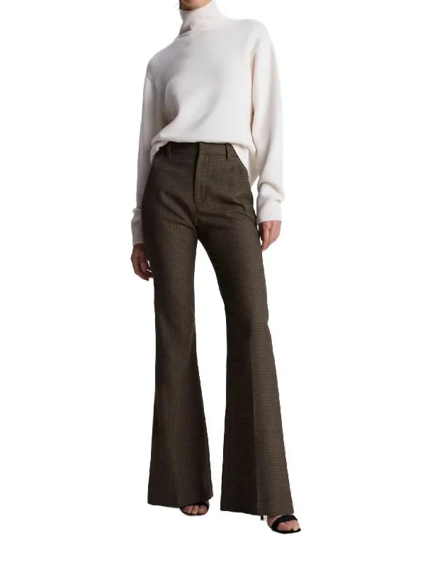 Stylish tight trousers for women with high-waisted fit for flattering look -Maizie Pant In Tan/olive