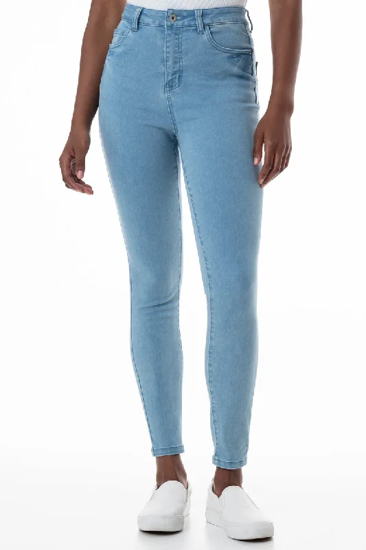 Affordable Jeans for Budget -Rf09 Hi-Waisted Skinny Jeans _ 148253 _ Light Wash