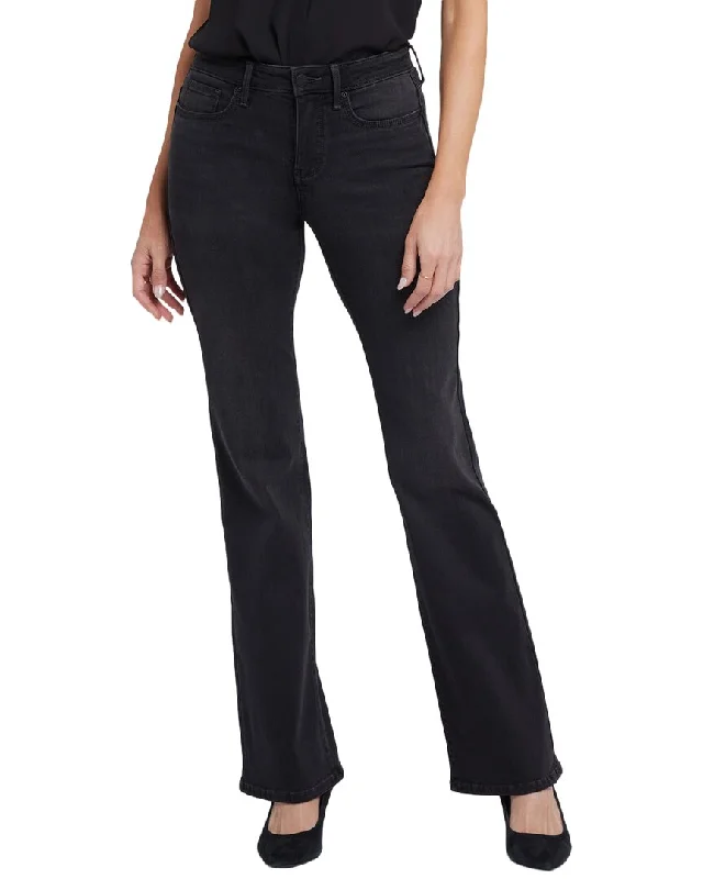 Tight trousers for men with zip fly and flat-front design for a polished look -NYDJ Ava Cordoba Cliff Flare Jean