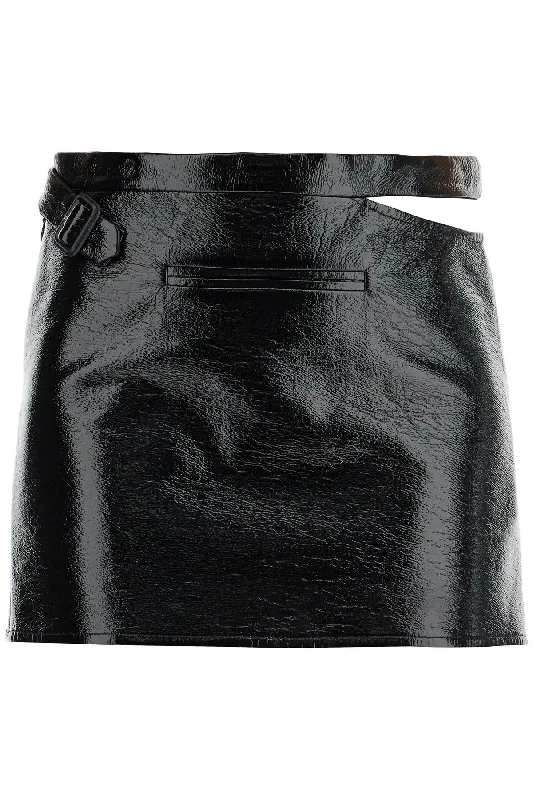 Formal Dresses for Occasions -Courreges Women's Vinyl Mini Skirt