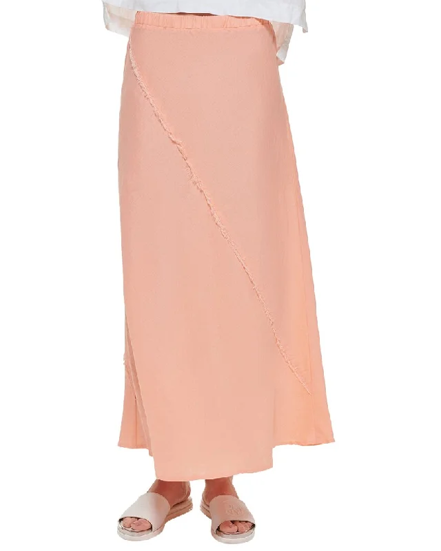 Retro Dresses for Throwback -DKNY Linen Midi Skirt