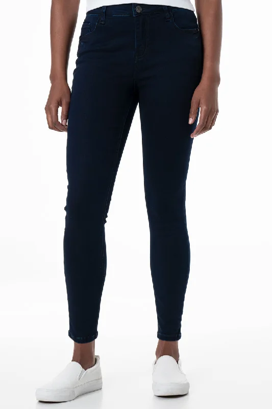 Black Jeans for Formal Look -Rf01 Mid-Rise Skinny Jeans _ 145801 _ Dark Wash