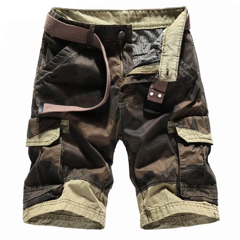 Best casual shorts for men with a stylish and functional design for everyday use-Summer Fashion Camouflage Cargo Tactical Overalls Bermuda Shorts for Men