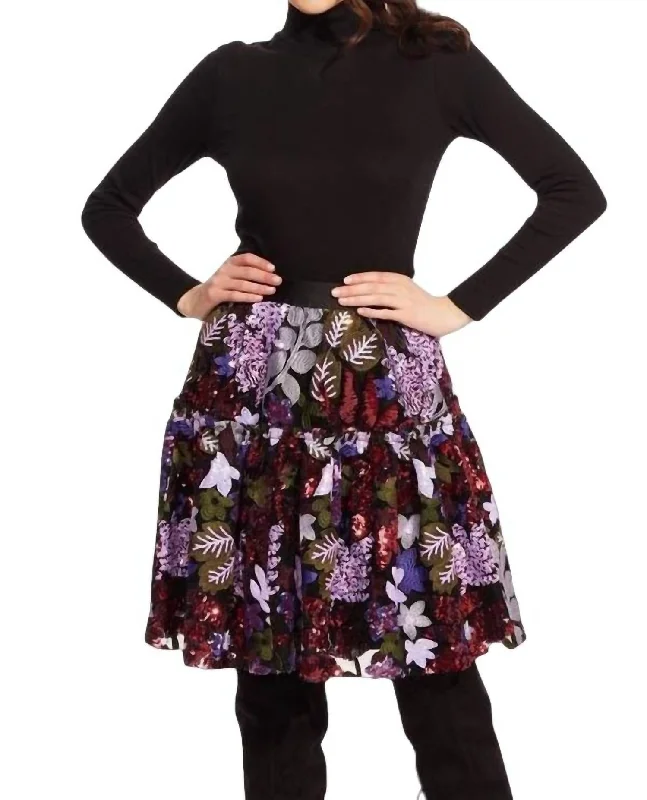 Sheath Dresses for Sophisticated -Belle Skirt In Tempest Bloom