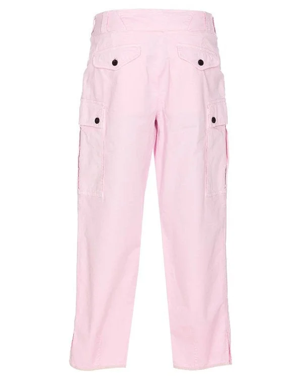 Comfortable tight trousers for women with soft cotton fabric and stretch -Tom Ford Womens Cargo Pants In Pink