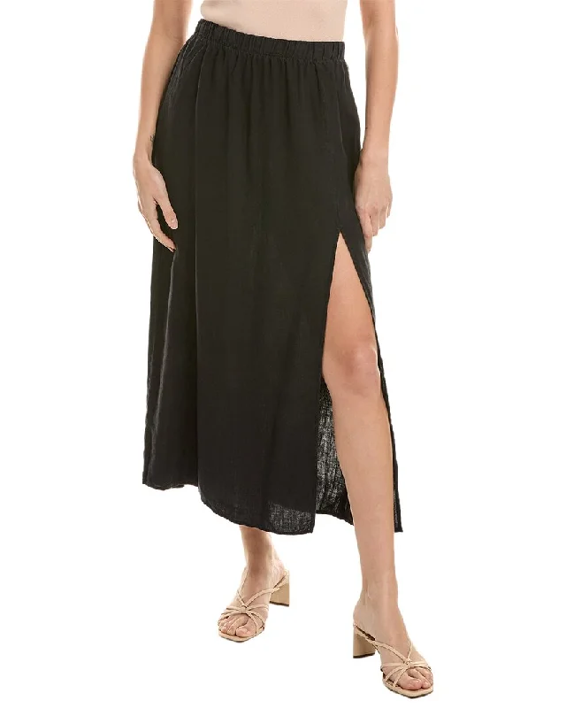 Polyester Dresses for Durable -Bella Dahl High Waist Maxi Linen Skirt