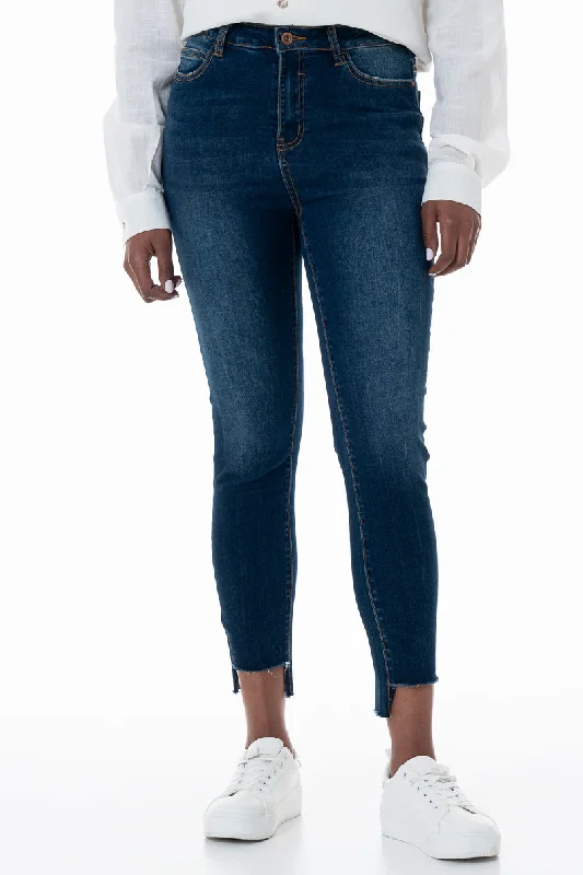 Dance Jeans for Movement -Rf12 Mid Rise Skinny Jeans _ 152637 _ Dark Wash