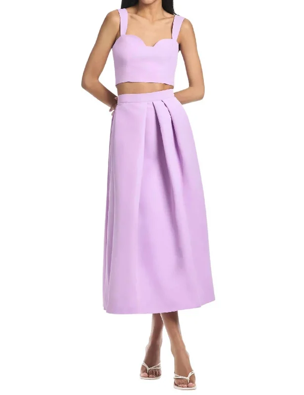 Maxi Dresses for Elegant Style -Leighton Skirt In Lilac