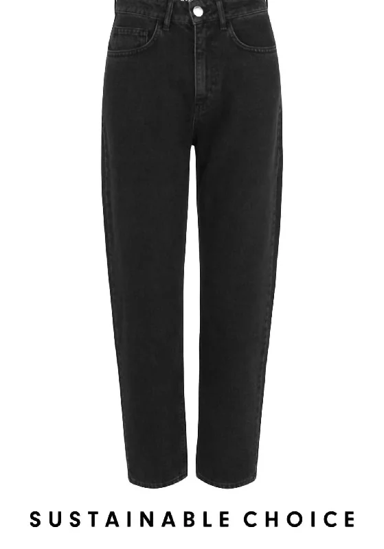 Bold color tight trousers for women with bright hues and daring style choices -Stormy Jeans In Black/ Grey