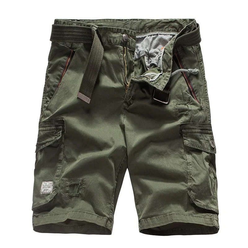 Comfortable lounge shorts for men with soft fabrics for relaxation after a long day-Summer Cotton Camouflage Military Cargo Casual Shorts for Men