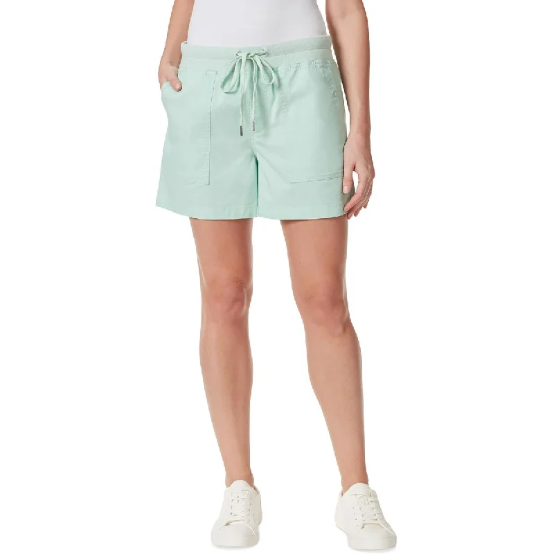 Classic denim shorts for women with frayed edges and a casual vibe-Gloria Vanderbilt Womens Utility Pull On Cargo Shorts