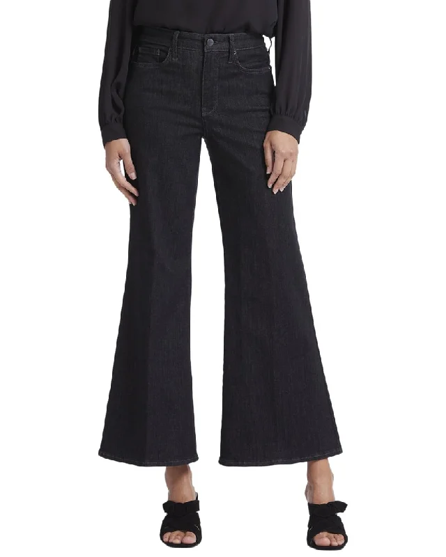 Comfortable tight trousers for men with stretchy fabric and slim silhouette -NYDJ Mia Eternity Palazzo Jean