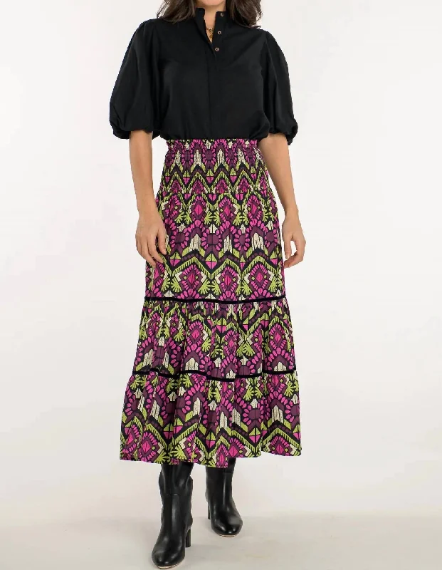 Patchwork Dresses for Bohemian -Izzy Skirt/dress In Aztec