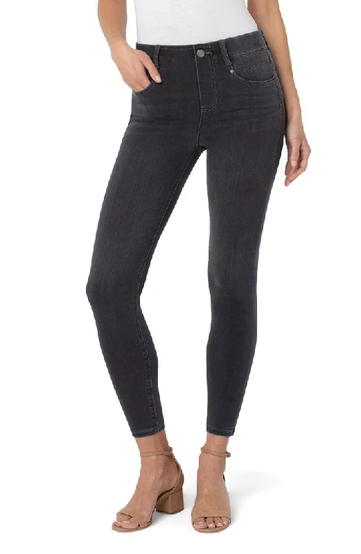 Relaxed Jeans for Comfortable -Liverpool Gia Glider Meteorite Skinny Ankle Jean