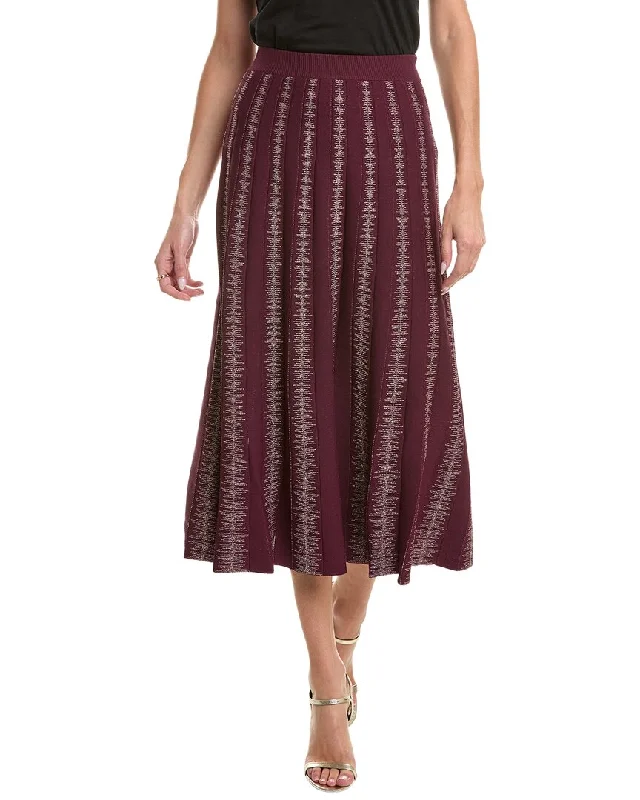 Ethnic Dresses with Tribal Design -YAL New York Knit Shimmer Pencil Skirt