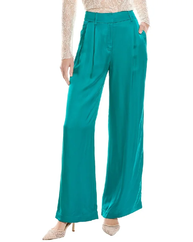 Versatile tight trousers for women with fold-over waist for adjustable comfort -Reiss Rina Trouser