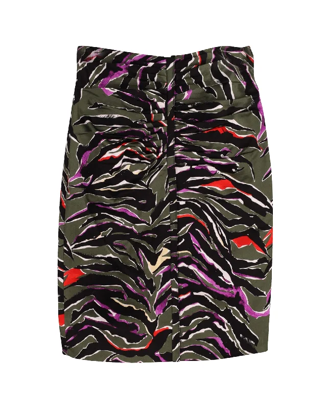 Mother's Day Dresses for Gift -Balenciaga Printed Pencil Skirt in Multicolor Cotton