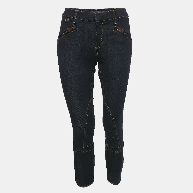 Light denim tight trousers for women with casual fit and comfortable material -Polo Ralph Lauren Blue Deni