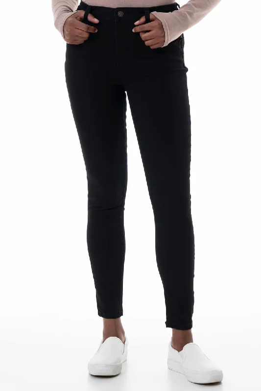 Skinny Jeans for Slim Fit -Rf01 Mid-Rise Skinny Jeans _ 145800 _ Black