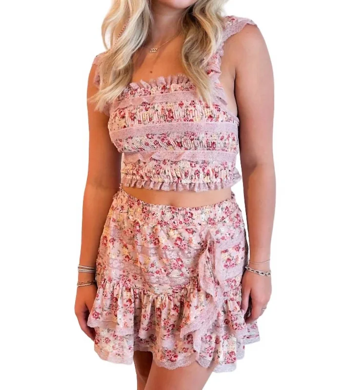 Christmas Dresses for Holiday -All The Love Skirt In Pink