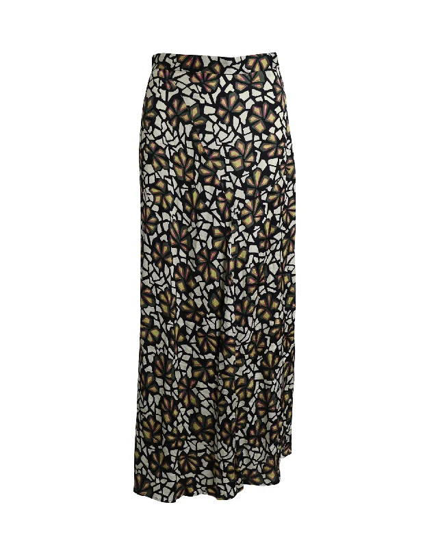 Punk Dresses with Spikes -Ba&Sh Printed Maxi Skirt in Multicolor Viscose