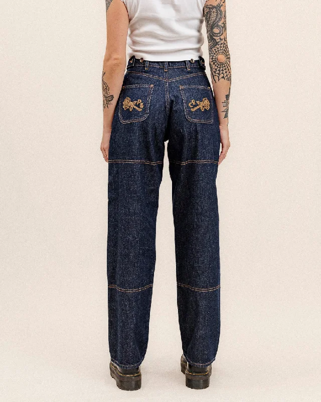 Cargo Jeans for Utility -Rosa High Waisted Jean - Indigo Denim