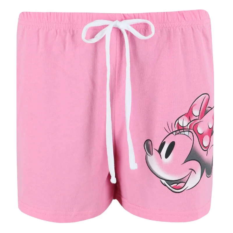 Trendy high-waisted shorts for women with a relaxed and comfortable style-Jerry Leigh Women's Disney Minnie Mouse Shorts