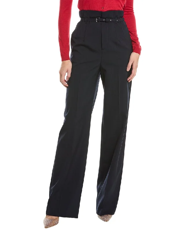 Retro-inspired tight trousers for men with a high-waisted fit and 80s vibe -RED Valentino Wool-Blend Pant