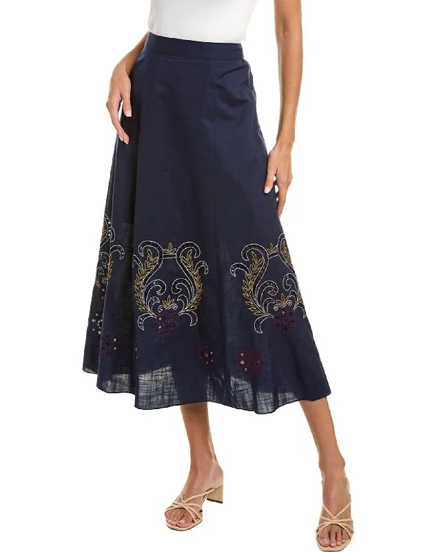 Ball Gown Dresses for Glamour -Colleen Skirt In Midnight