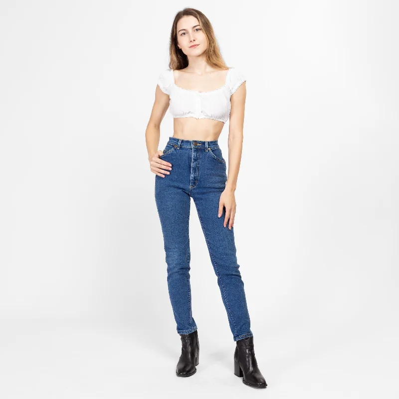 Shopping Jeans for Convenient -Petite XXS 80s Lee Riders High Waisted Skinny Jeans 22"-23"