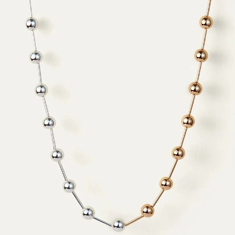 Stunning necklaces and pendants with aquamarine stones for a serene effect-Celeste Necklace (Two-Tone)