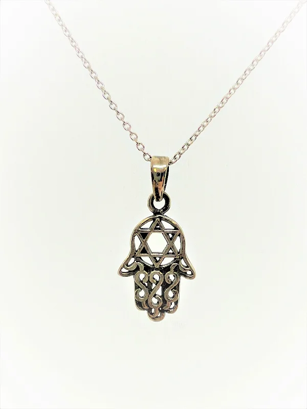 Unique necklaces and pendants with vintage-inspired designs for timeless appeal-Bareket Hamsa Necklace